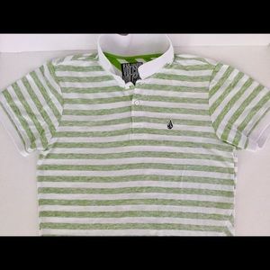 VOLCOM Summer cool cotton polo striped shirt